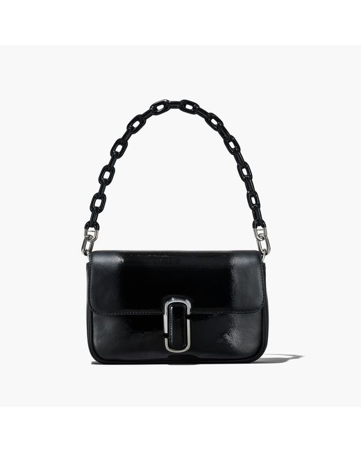 Marc Jacobs The Shadow Patent Leather J Marc Shoulder Bag in Black Lyst