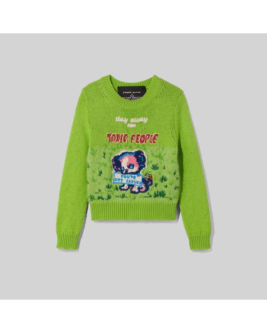 Marc Jacobs Green Magda Archer X The Picture Sweater