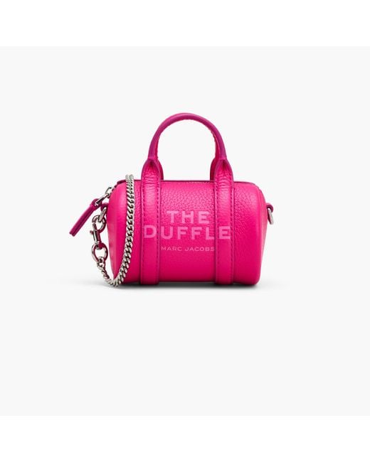 Marc Jacobs Pink The Leather Nano Duffle Crossbody Bag