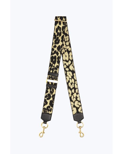 Marc Jacobs Black Webbed Leopard Bag Strap
