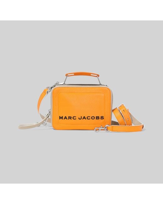 Marc Jacobs Orange The Colorblock Textured Mini Box Bag