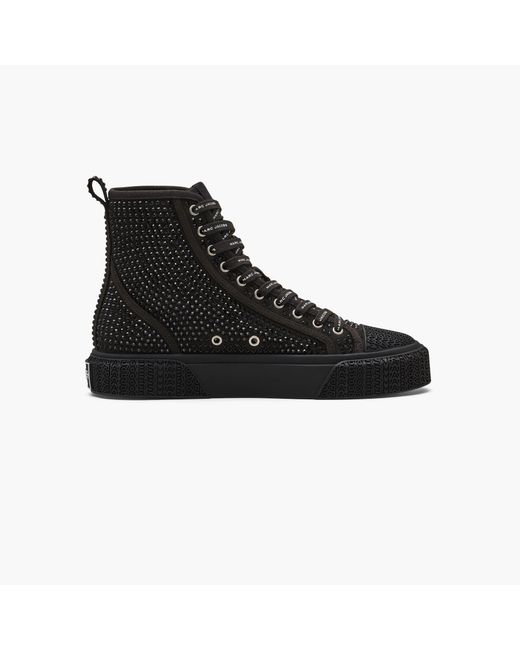 Marc Jacobs Black The Crystal Canvas High Top Sneaker