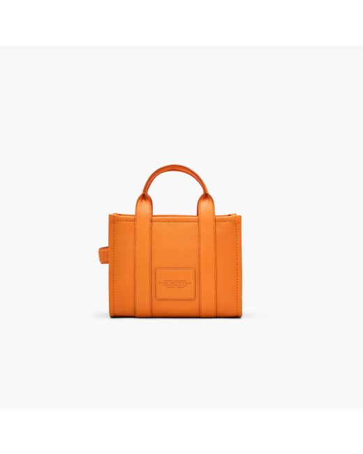 Marc Jacobs Orange The Leather Small Tote Bag