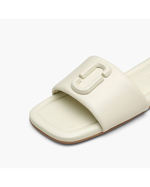 Marc Jacobs White The J Marc Leather Sandal
