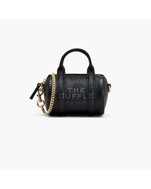Marc Jacobs Black The Leather Nano Duffle Crossbody Bag