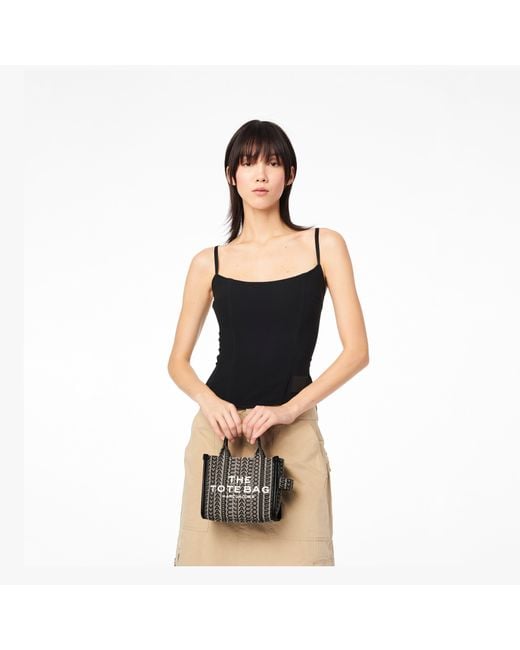 Marc Jacobs The Monogram Mini Tote Bag in Black