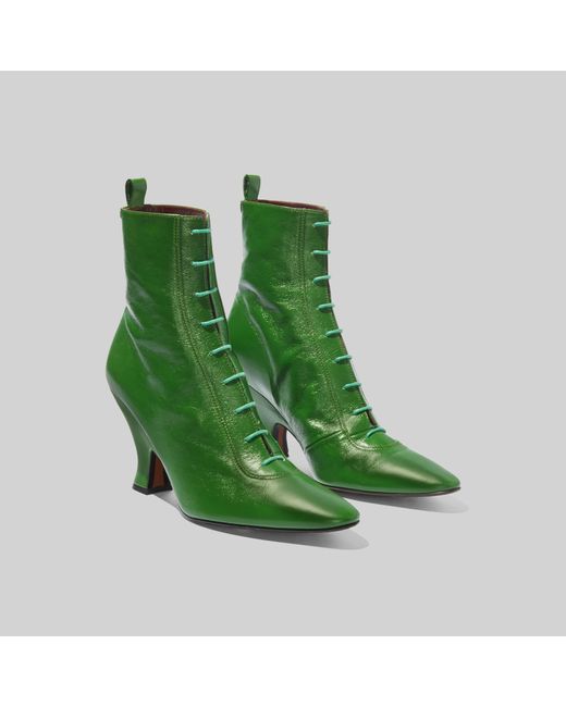 Marc Jacobs Green The Victorian Boots
