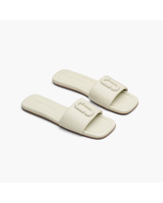 Marc Jacobs White The J Marc Leather Sandal