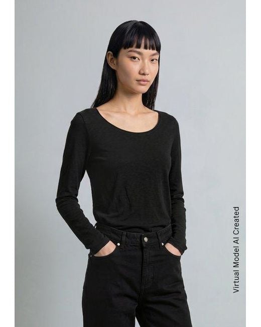 Marc O' Polo Longsleeve Regular in het Black