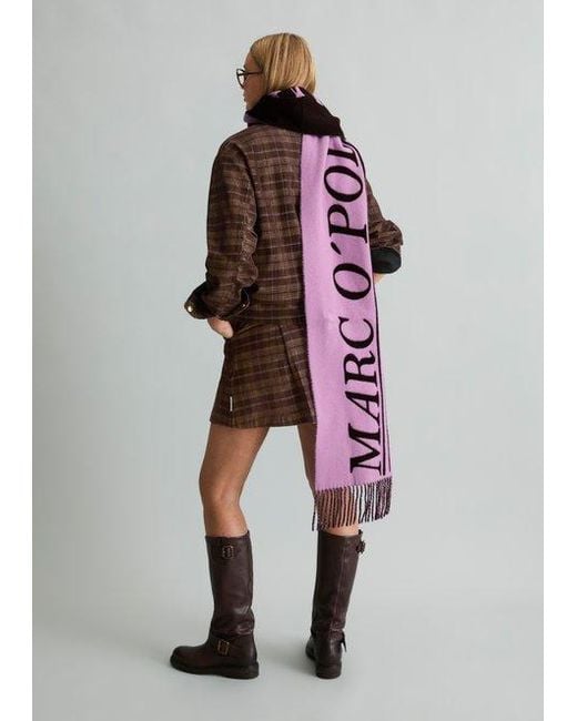 Sciarpa Con Logo di Marc O' Polo in Purple