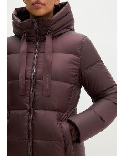 Marc O' Polo Buffer-Donsjas Met Capuchon, Regular in het Red