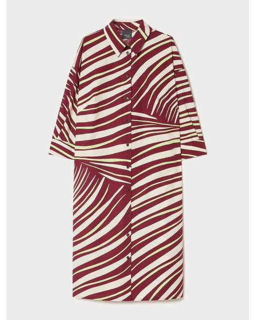 Robe-Chemise En Popeline De Coton Marina Rinaldi en coloris White