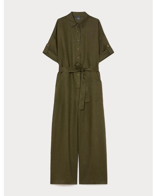 Combinaison En Lin Marina Rinaldi en coloris Green