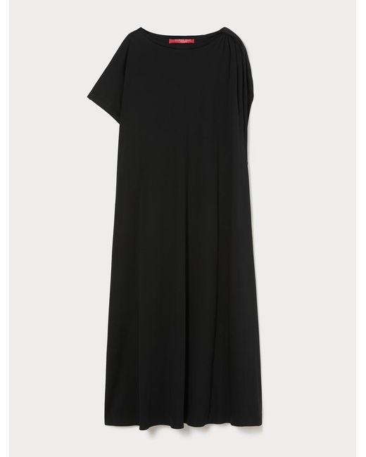 Marina Rinaldi Black Kleid Aus Jersey Mit Knoten
