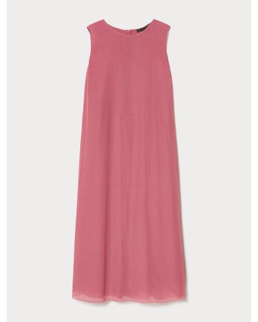 Robe En Voile De Coton Et Soie Marina Rinaldi en coloris Pink