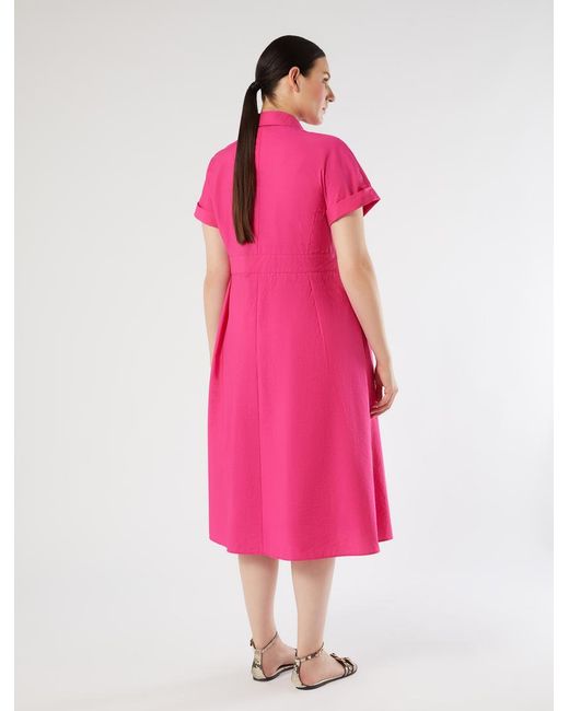 Robe En Toile De Coton Marina Rinaldi en coloris Pink