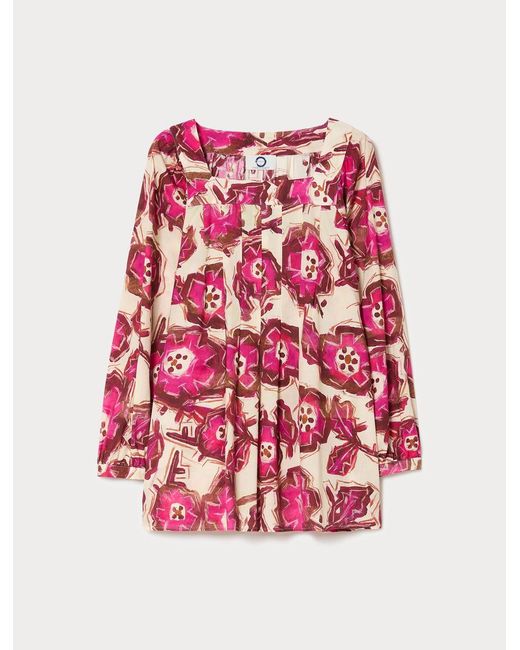 Chemisier En Popeline De Coton Marina Rinaldi en coloris Red