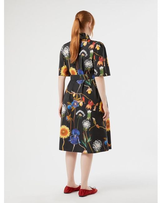 Marina Rinaldi Black Hemdblusenkleid Aus Popeline
