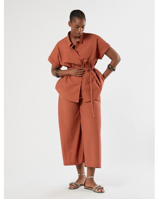 Chemise En Toile De Coton Marina Rinaldi en coloris Orange