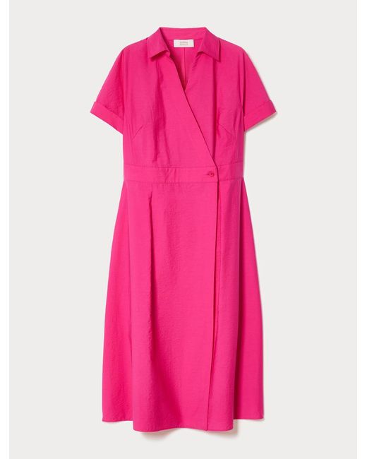 Robe En Toile De Coton Marina Rinaldi en coloris Pink