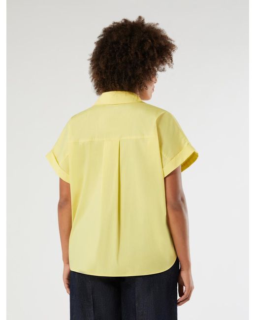 Chemisier En Coton Et Nylon Marina Rinaldi en coloris Yellow