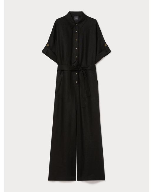 Combinaison En Lin Marina Rinaldi en coloris Black