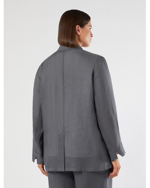 Tunique En Sergé De Ramie Marina Rinaldi en coloris Gray