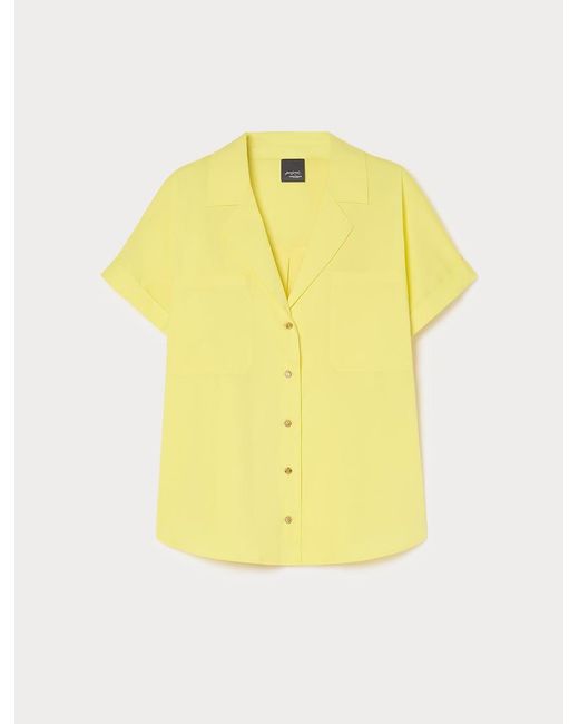 Chemisier En Coton Et Nylon Marina Rinaldi en coloris Yellow
