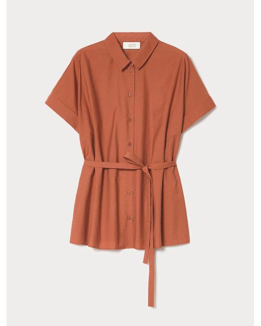 Chemise En Toile De Coton Marina Rinaldi en coloris Orange