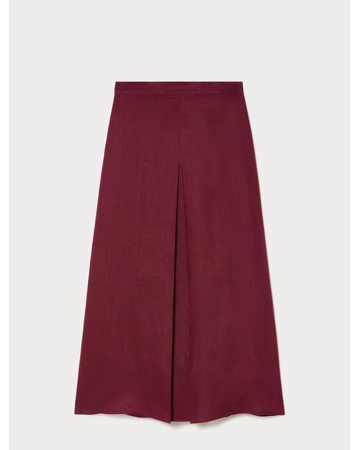 Jupe Évasée En Lin Marina Rinaldi en coloris Red