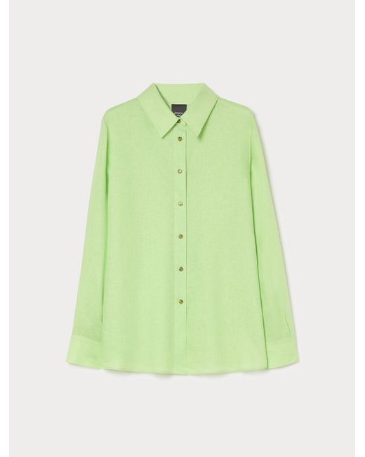 Chemise En Lin Marina Rinaldi en coloris Green
