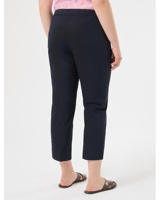 Marina Rinaldi Blue Hose Aus Baumwollgabardine
