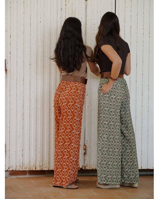 Pantalone Calima di Mariquita Trasquilá in Brown