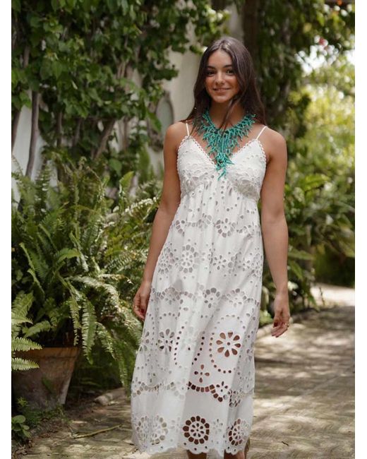 Vestido Cerdeña Mariquita Trasquilá de color Green