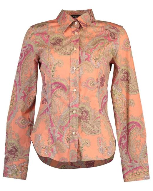 Etro Paisley Print Cotton Button Down 