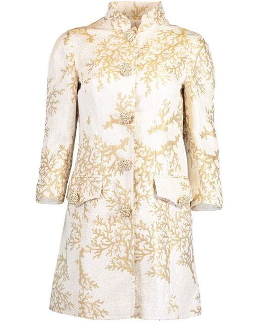brocade evening coat