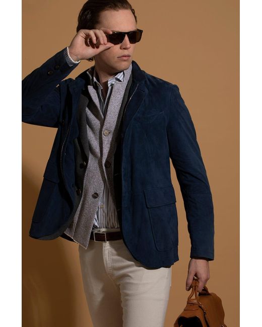 eleventy suede jacket