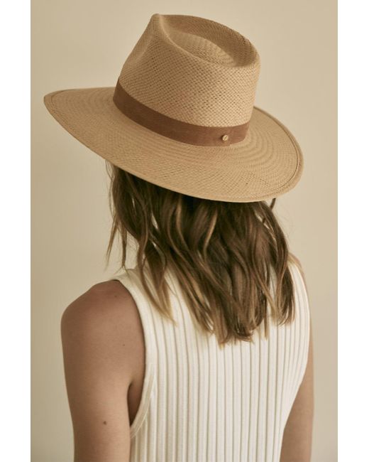 Janessa Leone Alexei Straw Hat in Sand 