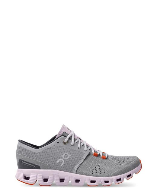 On Running Cloud X Running Shoe - Alloy Lily | Lyst