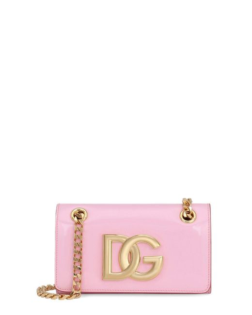 Dolce & Gabbana Leather Dg Logo Bag - Candy in Pink | Lyst UK