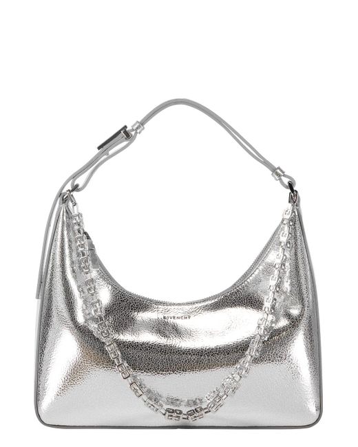 Givenchy Leather Small Moon Cut Out Hobo Bag | Lyst
