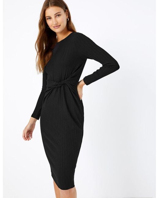 Lipsy delilah halter frill bodycon dress navy Marks and spencer bodycon dresses home depot