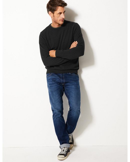 marks and spencer mens lambswool jumpers