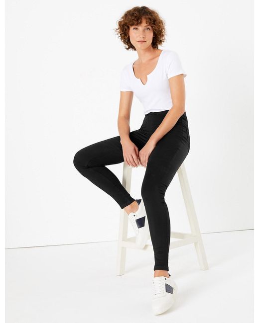 marks and spencer black skinny jeans