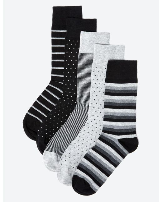 Marks & Spencer 5 Pack Cotton Cool & Freshtm Socks in Black for Men - Lyst