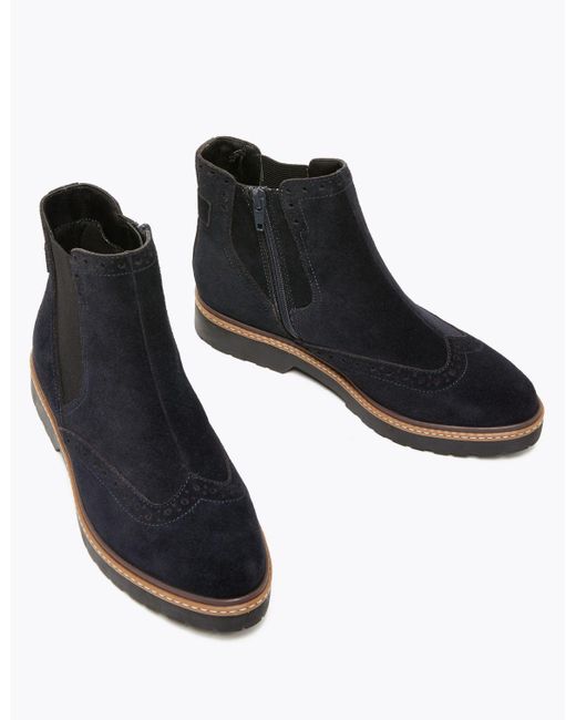 marks and spencer biker boots