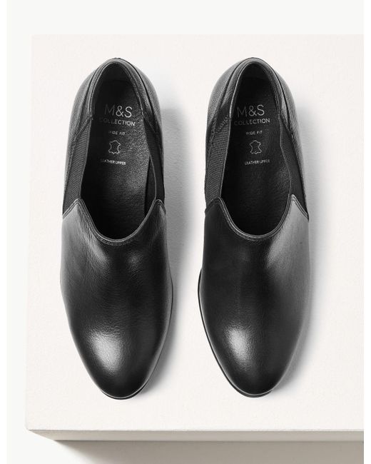 marks and spencer wide fit flat shoes