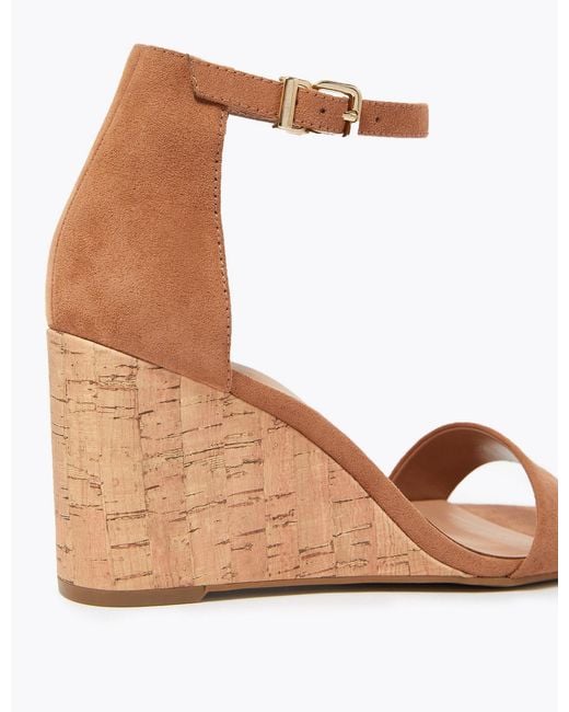 m&s black wedge shoes