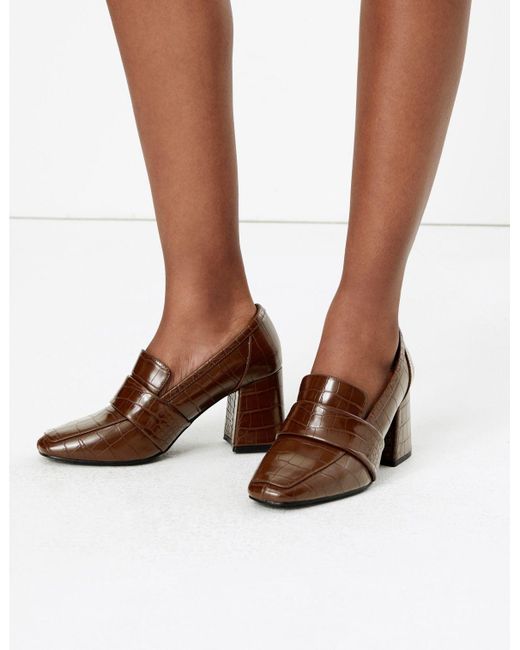 loafers with 2 inch heel