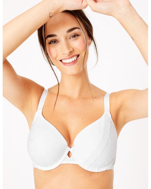 Marks & Spencer Synthetic 2 Pack Embroidered Padded Plunge Dd+ Bras Multi in Black Lyst